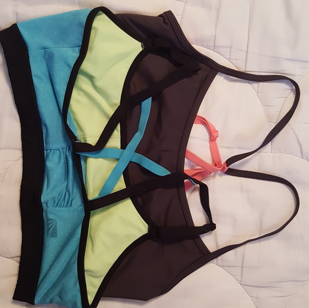 Two sports bras